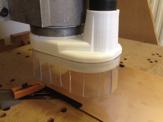 Dust shoe for 80mm spindle (CNC-milling)