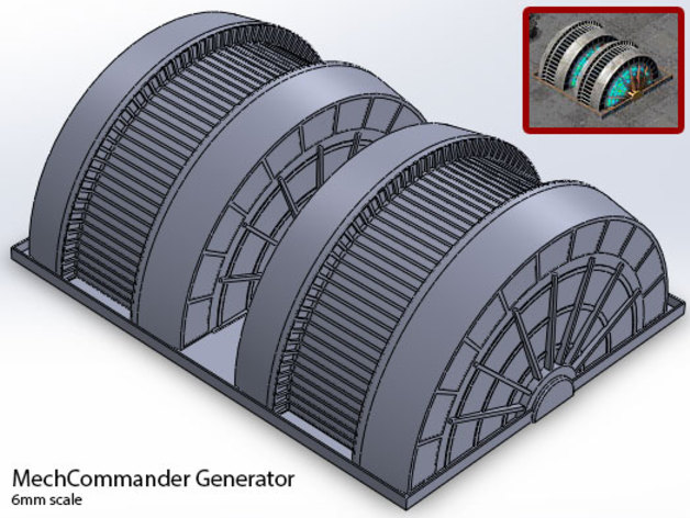 6mm Scale Power Generator (BattleTech / MechCommander)