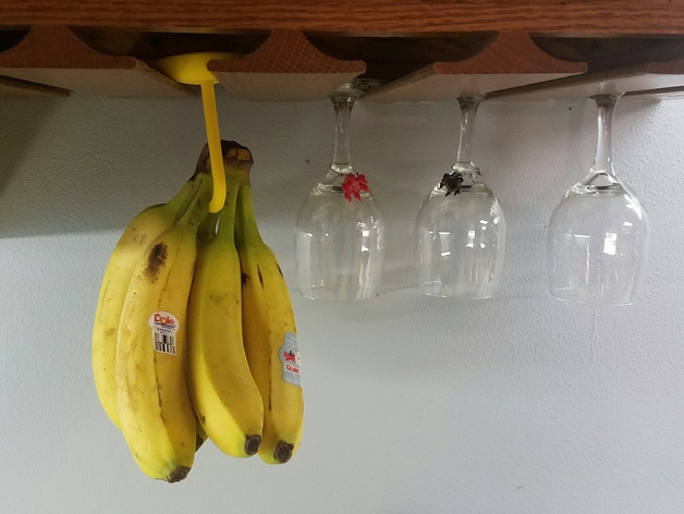 Banana Hanger For Wine Glass / Stemware Rack