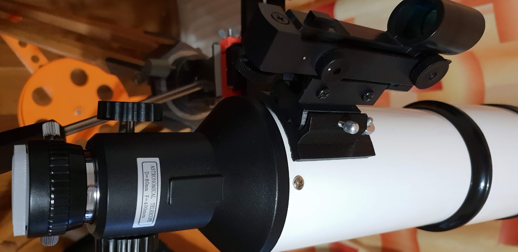 Astronomy red dot finder holder for refractor  80/400mm