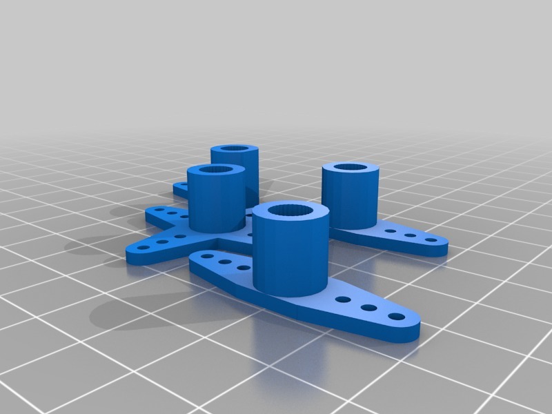 Servo Horn 1, 2 & 4 arms with splines and 10mm hub.