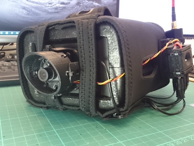 Quanum v2 FPV goggle second camera mount