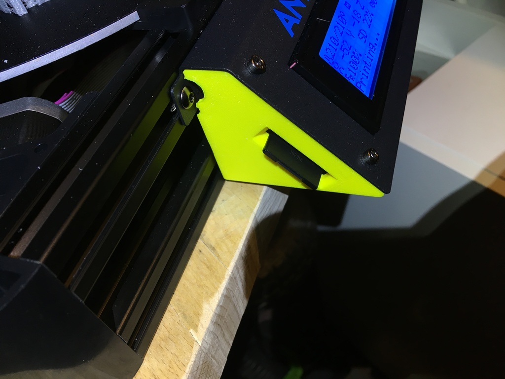 Anycubic Kossel lcd case sides with inset SD card slot