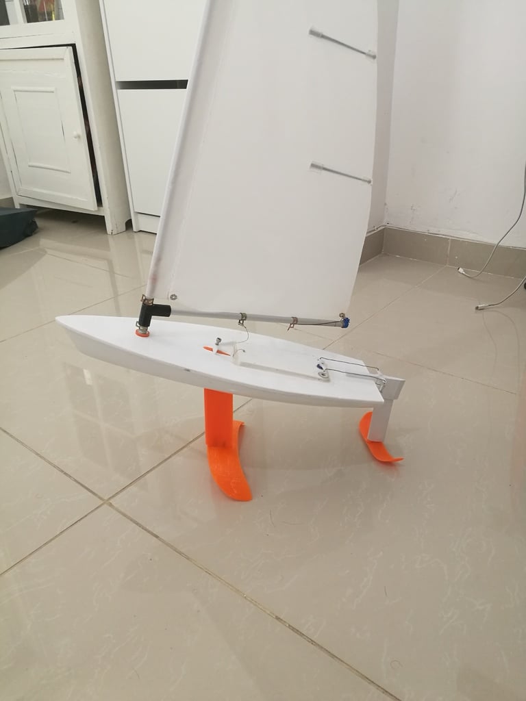 hydrofoil for RC laser dinghy sailboat