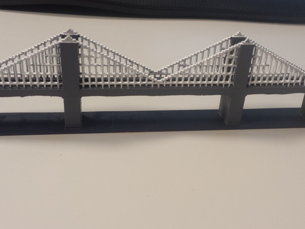 Suspension Bridge Model- Made in Minecraft