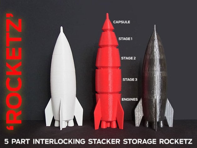 Rocketz… Interlocking Storage Stages And Fun Model