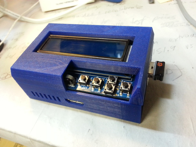 Case for Raspberry Pi with Adafruit LCD display