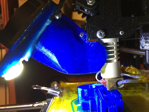 Fan Duct 45° for nozzle cooling (Prusa I3 Rework)