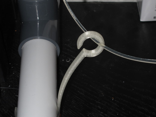 Filamentguide for 40mm PVC pipe roll-holder