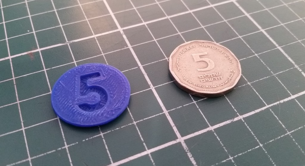 5 Shekel coin dummy for Israeli supermarket carts