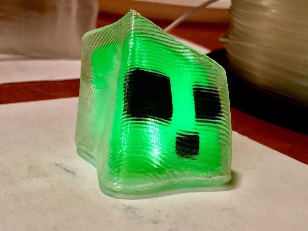 Glowing Minecraft Slime