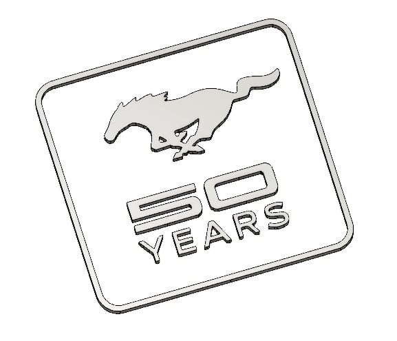 Ford Mustang 50 Year Special Badge