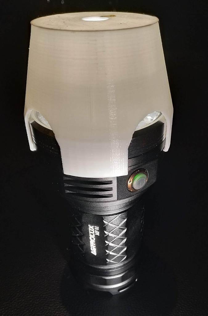 Lantern adaptor for Astrolux MF01 flashlight