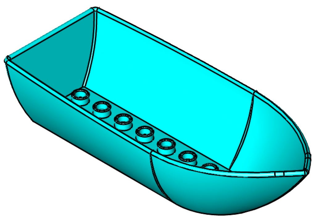 Lego Duplo compatible boat -> easier to print
