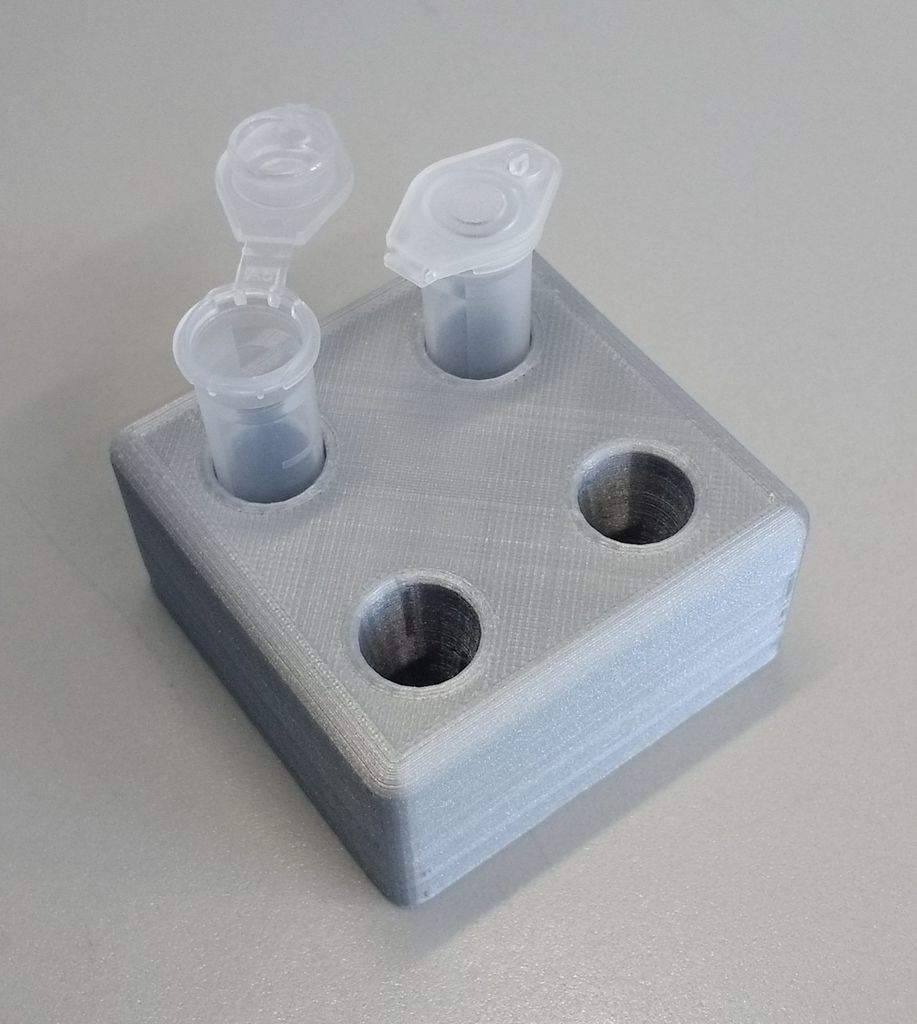 Small rack for 1.5 mL eppendorf, e-cup, microreaction, microcentrifuge test tubes