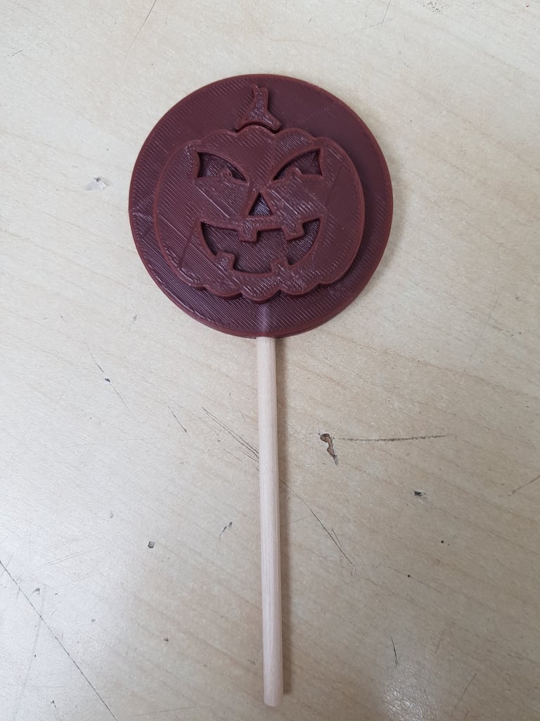 Jack-O-Lantern Pumpkin Chocolate Lollipop Mold