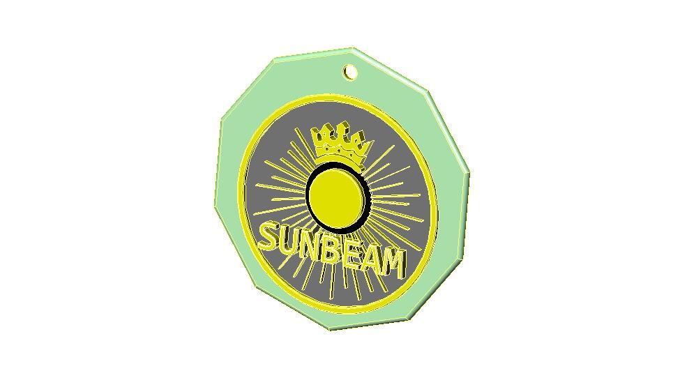 Sunbeam logo keyring