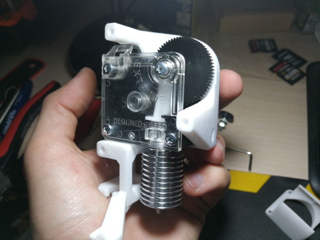 Trianglelab Titan Extruder mount for "Prusa i3 MK2 Upgrade kit for E3D Titan Extruder by S±E"