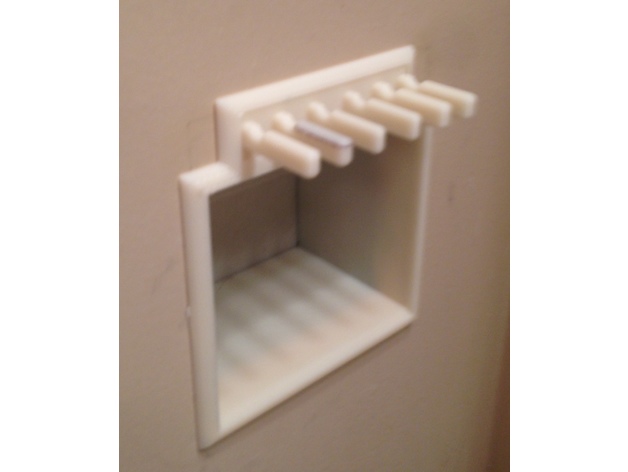 Recessed in Wall Soap and Tooth Brush Holder