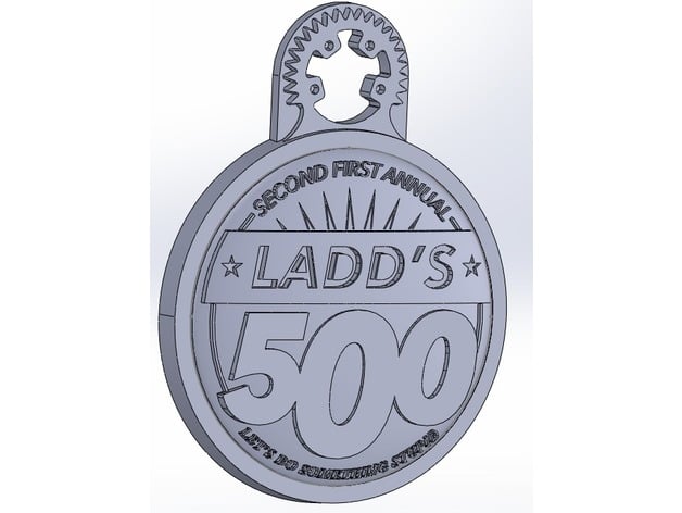 The Ladd's 500 medallion