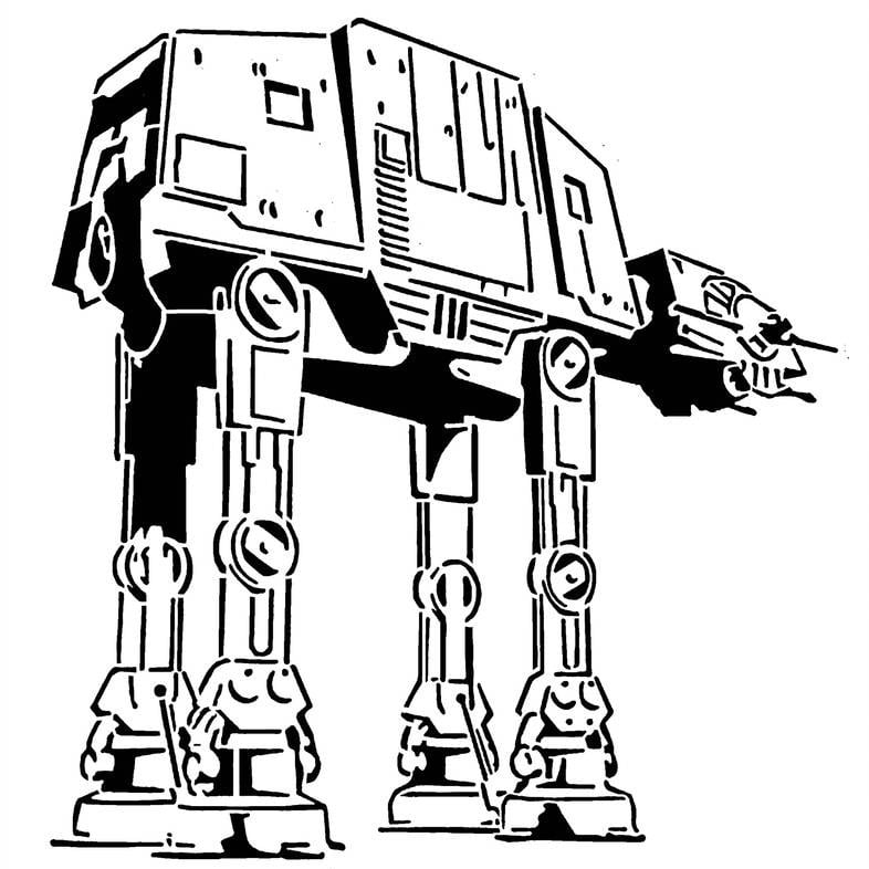 Imperial Walker stencil