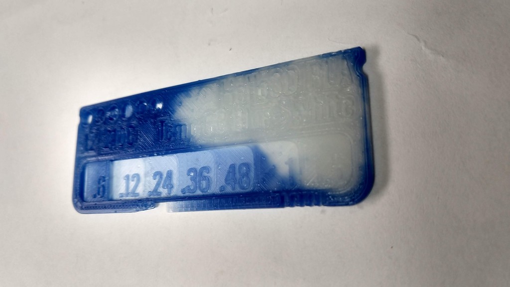 Hello3D PLA Temperature Color Change Blue to White (Alien3D July 2019 Box) Swatch
