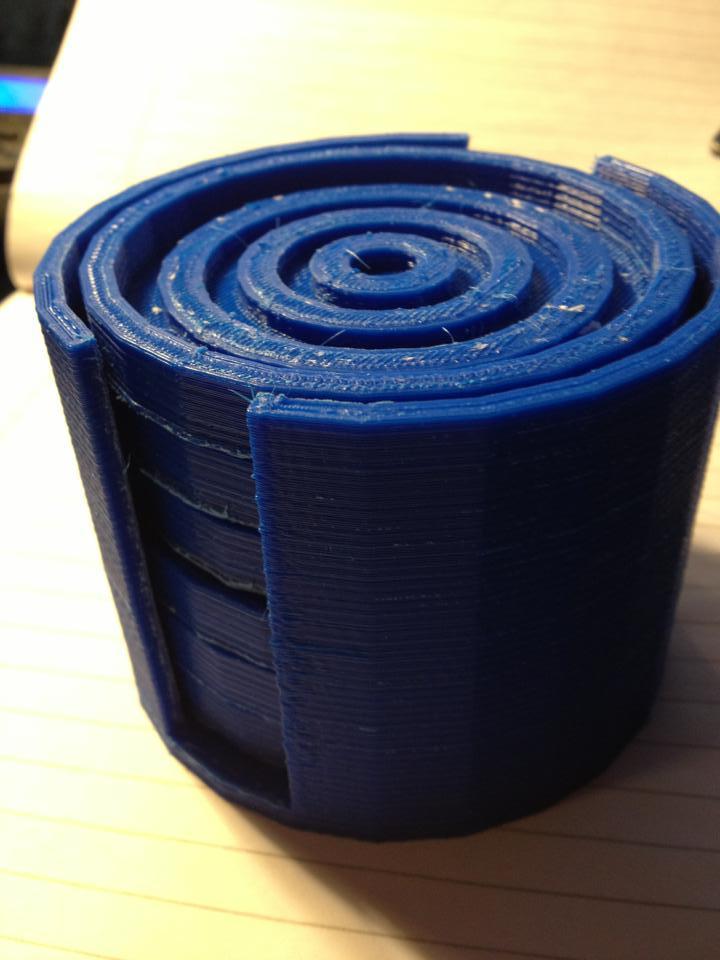 Reservoir coaster set with holder