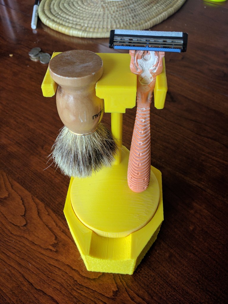 Shaving Brush Razor and Soap Holder