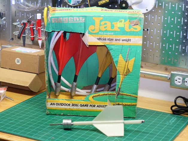 3D Printed Jart (aka Lawn Dart)