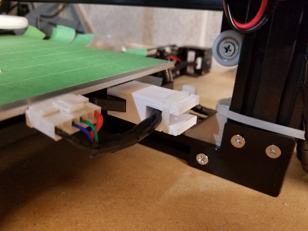 Anet A2 Hotbet cable clamp and strain relief