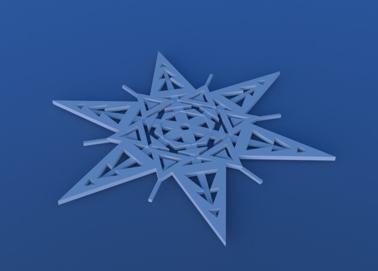 BlocksCAD Snowflake - Difference