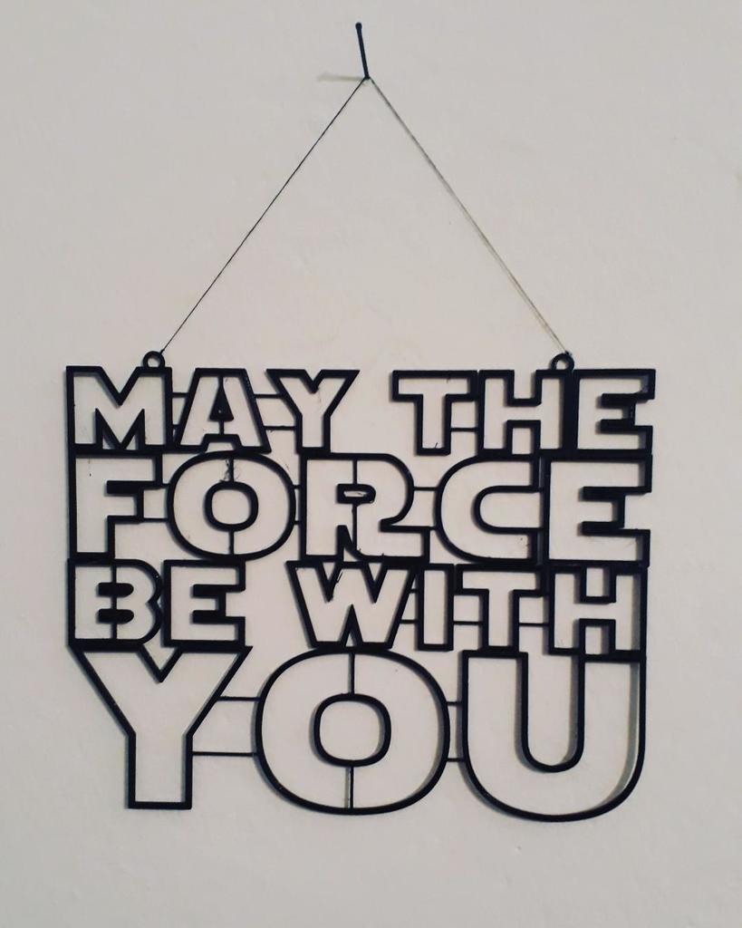 May the force wall art