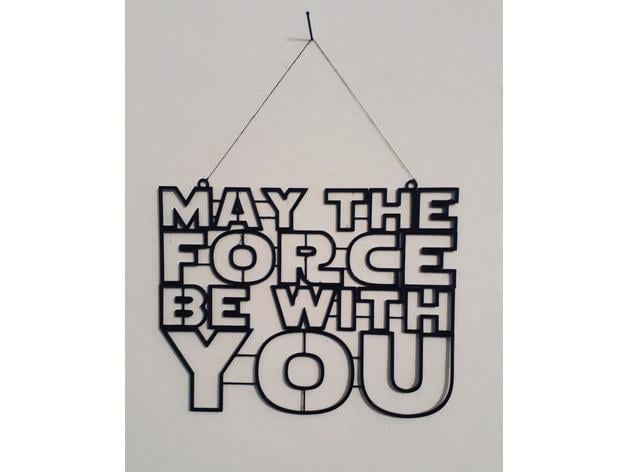 May The Force Wall Art