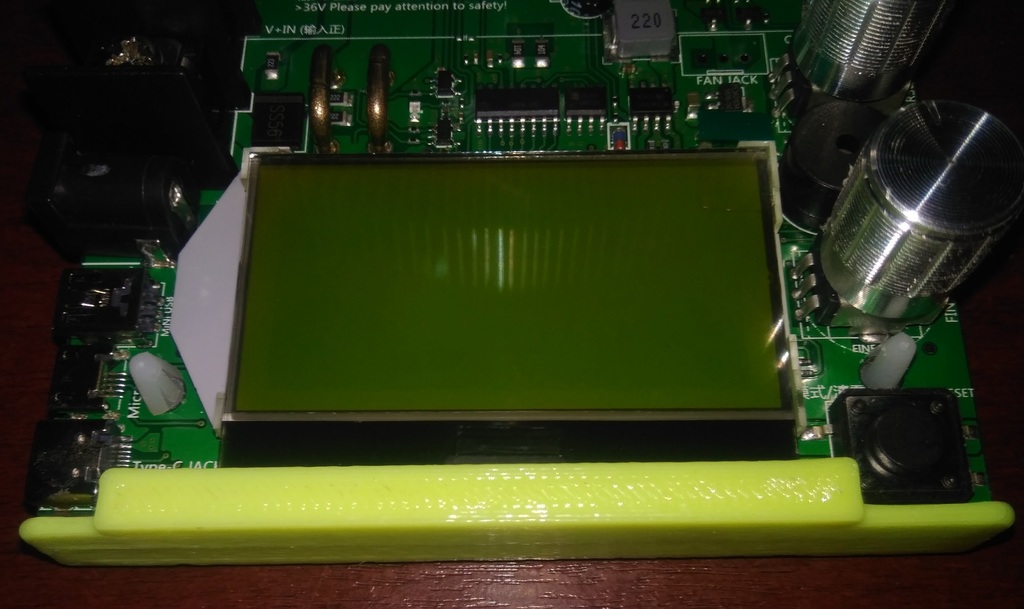Protection LCD for electronic load