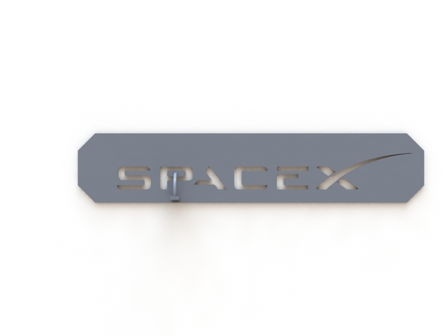 SpaceX Logo Stencil
