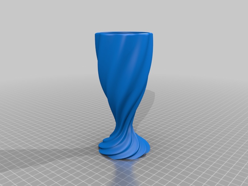 Customizable Rippled Chalice / Vase