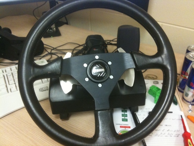Logitech G25 to Momo steering wheel adaptor.