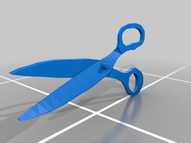 3d printable scissors usable off the bed WIP