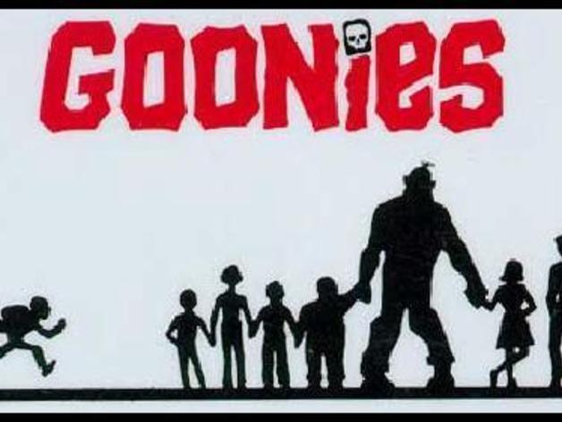 Goonies window family sticker
