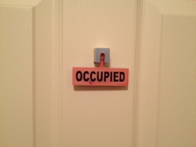 Bathroom Occupied / Vacant Sign