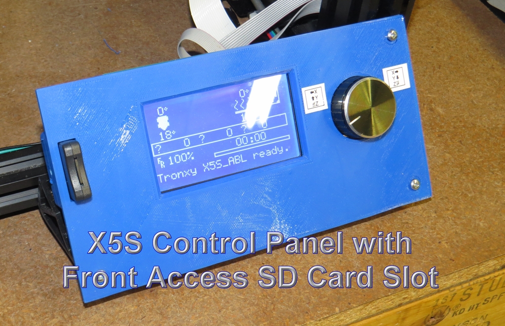 X5S Control Panel With SD Card Slot