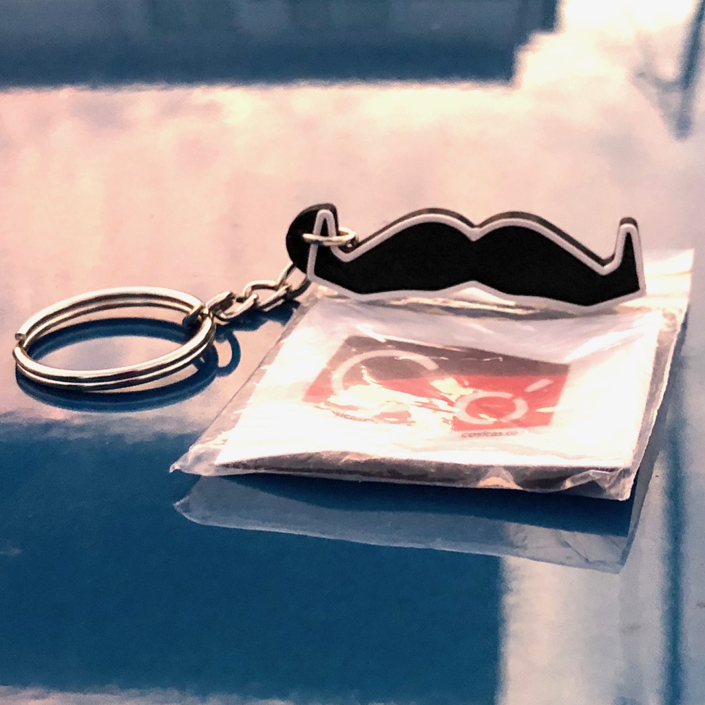 Moustache Keychain for Movember