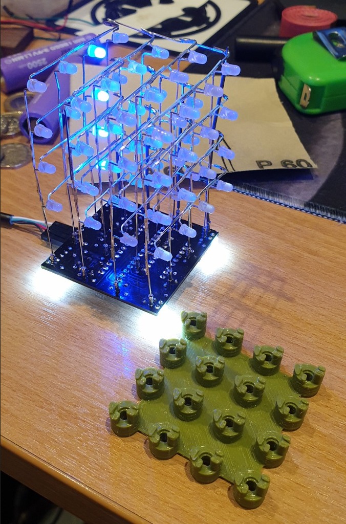 4x4x4 LED Jig - 14mm Separation - Hobby Components