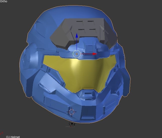 Halo Reach Noble 6 - Mark 5 B Style Helmet with Optional UA (Up Armor) Helmet add on.