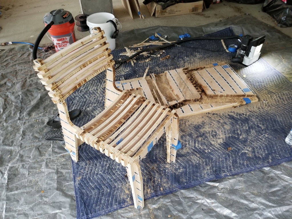 Plywood CNC Valovi Chair