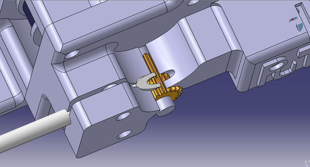 Riemen Extruder für Bowden und flexieblem Material / Belt driven Extruder for Bowden and flex material