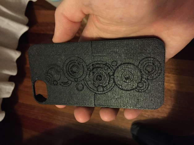 iPhone 5 Case in two parts - Doctor Who Gallifreyan pattern