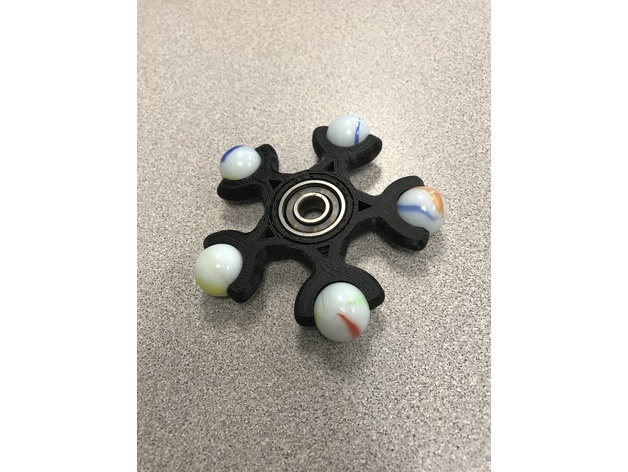 5 marble fidget spinner