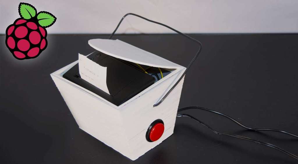 Raspberry Pi Fortune Teller Printer Takeout Box