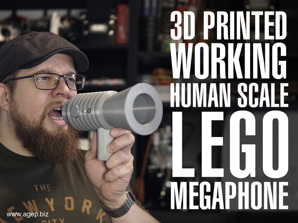 Human Scale Working LEGO Megaphone